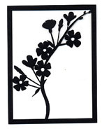 Card Silhouettes - Blossom Stem