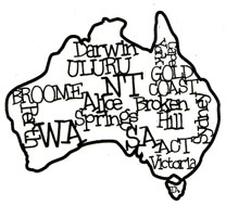 Australia silhouette - Click Image to Close