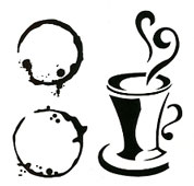 Coffee Love stencil - Click Image to Close