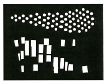 Mark Making F Dots & Rectangles stencil - Click Image to Close