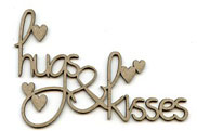Hugs & Kisses with hearts