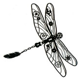 Steampunk Dragonfly silhouette