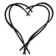 Sketchy Heart stamp