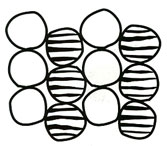 Zebra Circles stencil